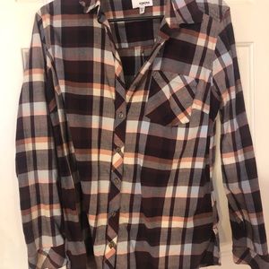 sonoma purple/pink block flannel